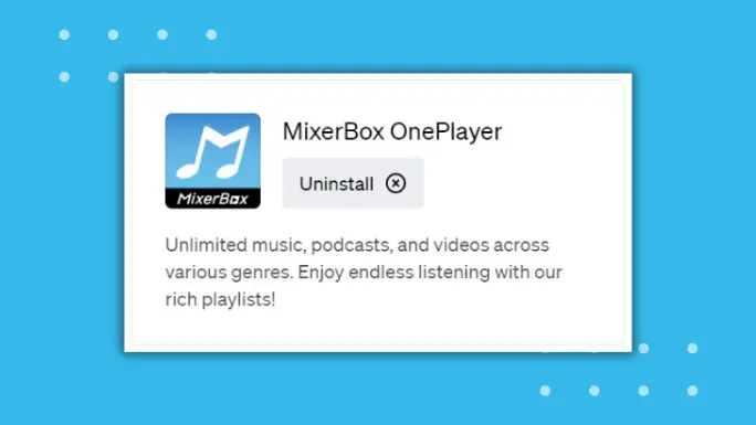 The MixerBox OnePlayer Plugin