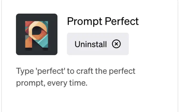 Prompt Perfect plugin logo