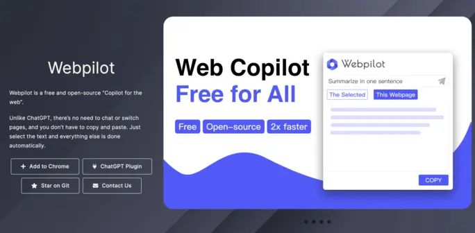 Official website of Webpilot