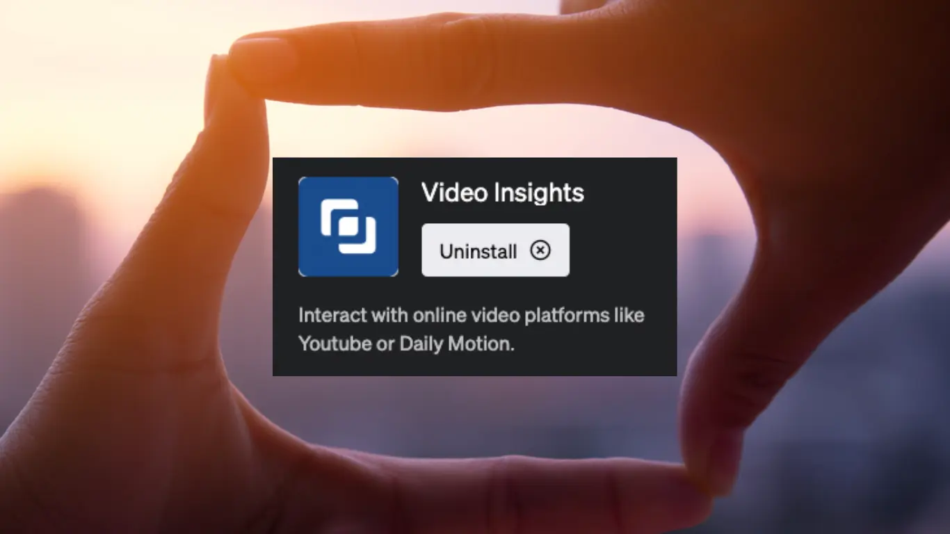 The Video Insights ChatGPT Plugin
