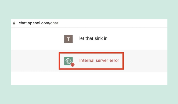 ChatGPT API Not Working Internal Server Error