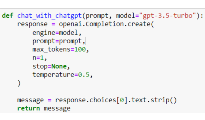 ChatGPT API Python Response 2