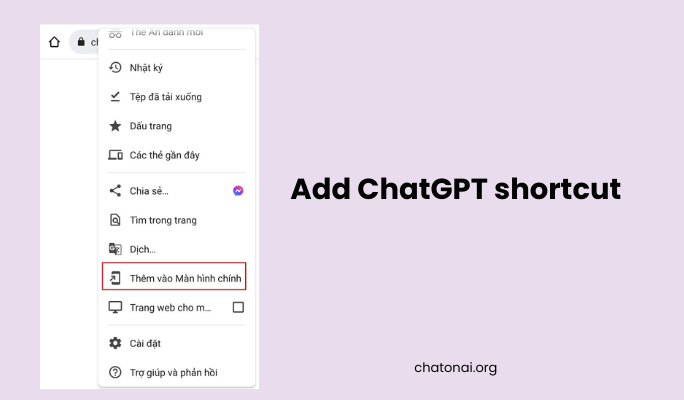 Add ChatGPT Shortcut