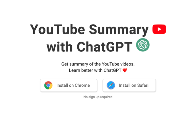 ChatGPT for Chrome & YouTube Summary